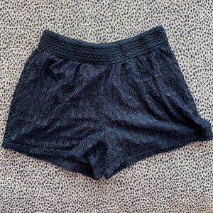 Lace shorts w liner- size L